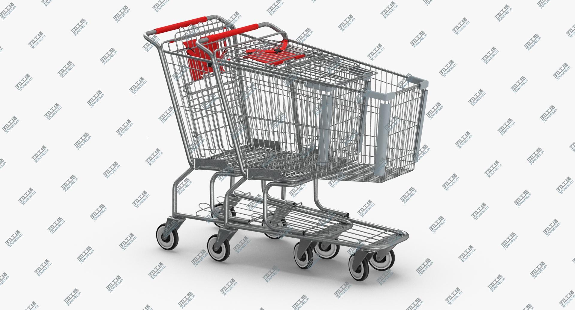images/goods_img/2021040162/3D Metal Shopping Carts 01 Red Row of 02/2.jpg